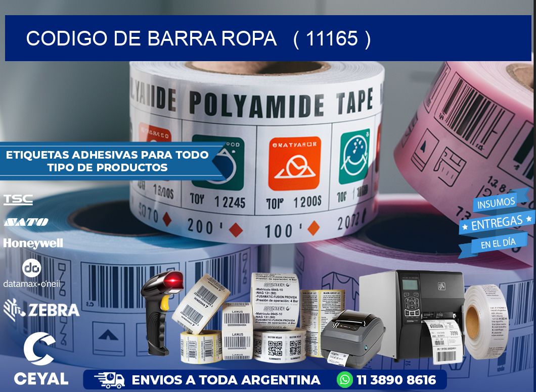 codigo de barra ropa   ( 11165 )
