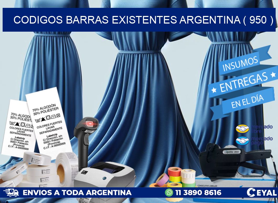 codigos barras existentes argentina ( 950 )