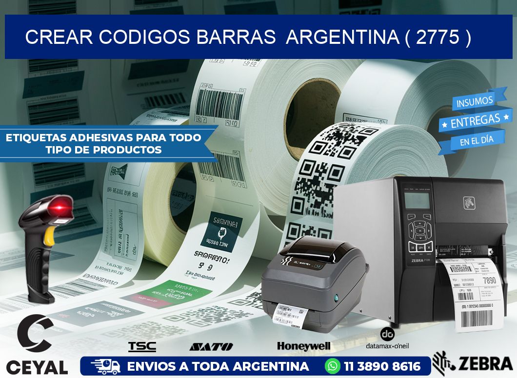 crear codigos barras  argentina ( 2775 )