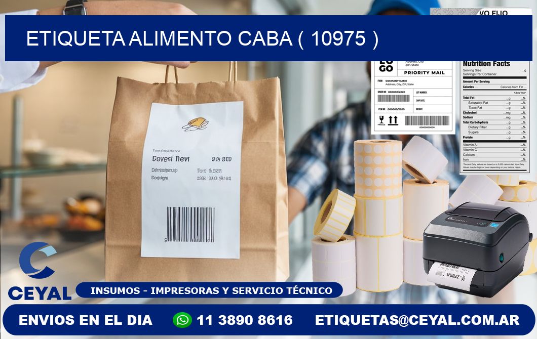 etiqueta alimento caba ( 10975 )