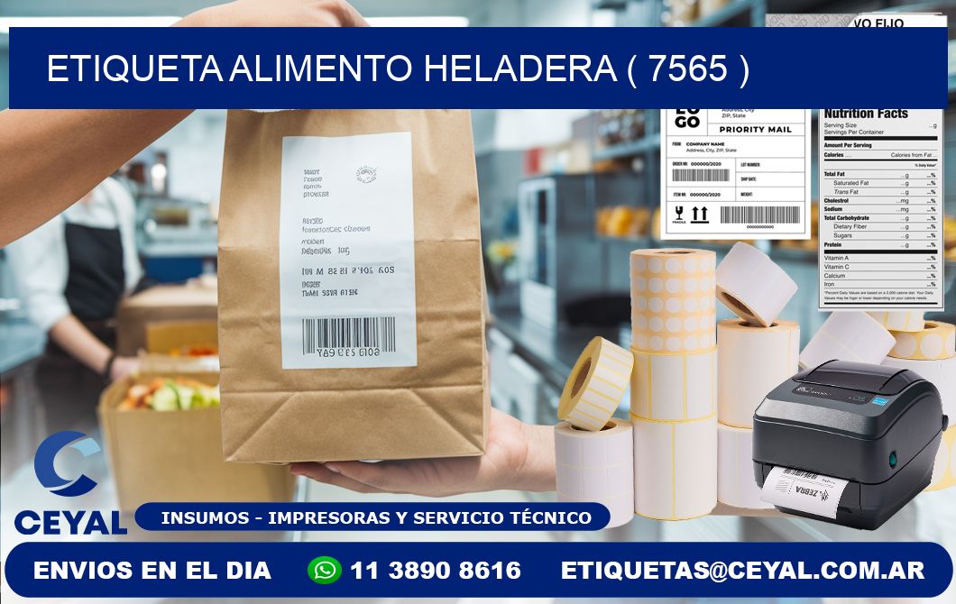 etiqueta alimento heladera ( 7565 )