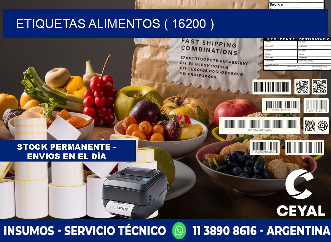 etiquetas alimentos ( 16200 )