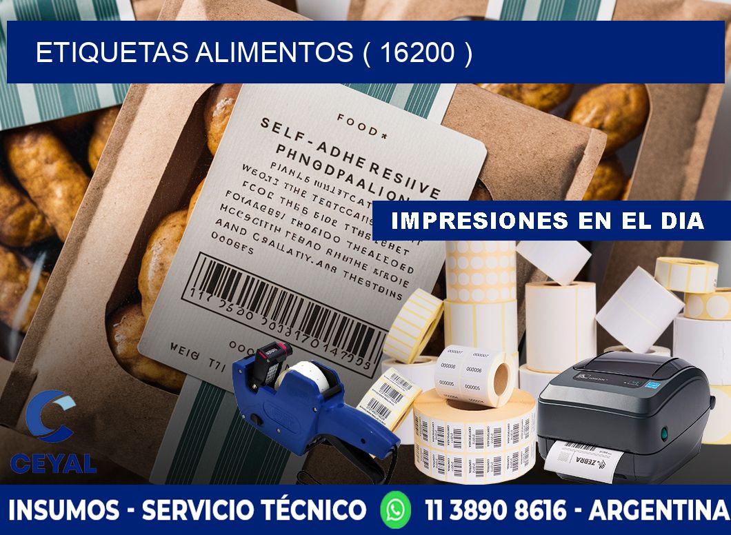 etiquetas alimentos ( 16200 )
