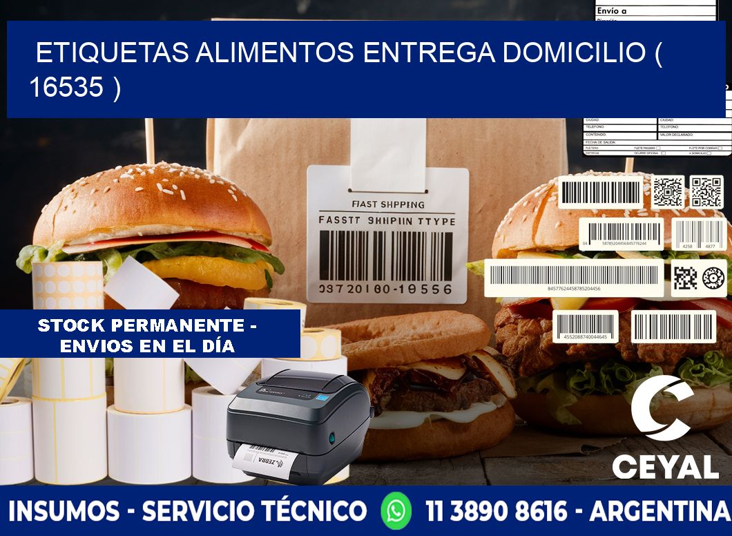 etiquetas alimentos entrega domicilio ( 16535 )