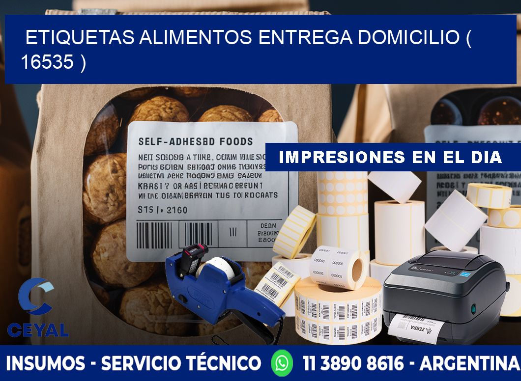 etiquetas alimentos entrega domicilio ( 16535 )