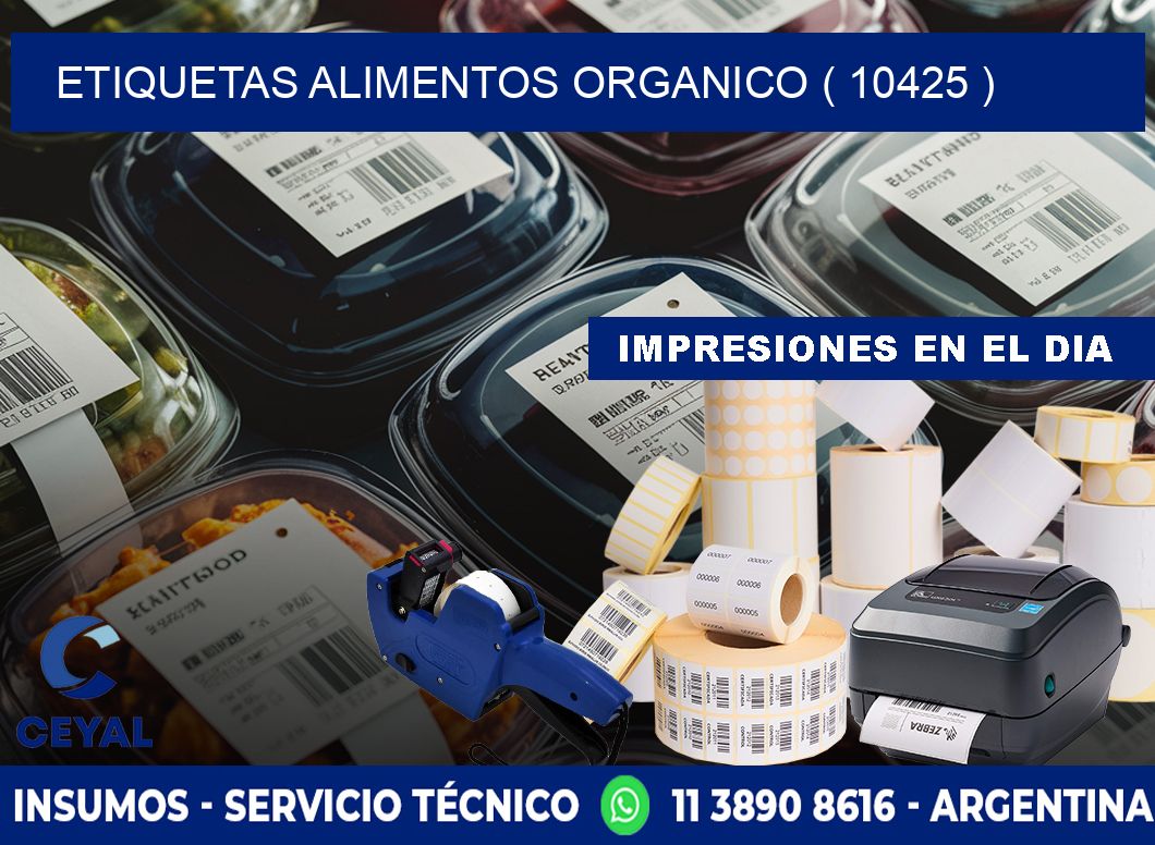 etiquetas alimentos organico ( 10425 )