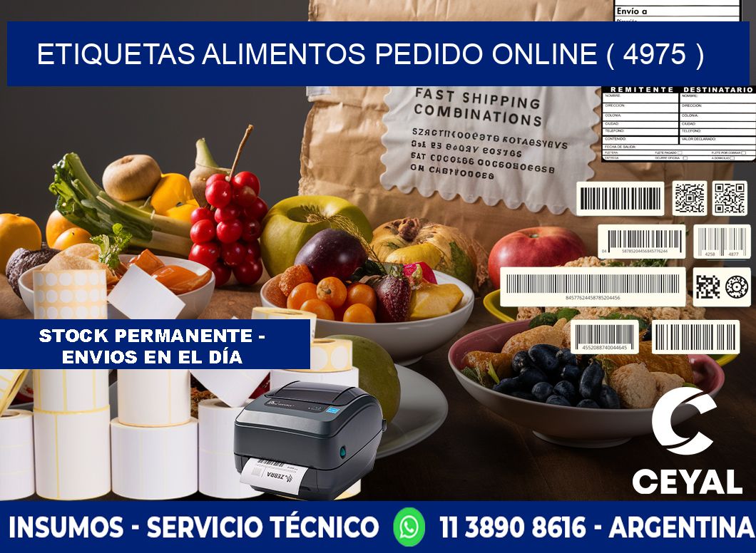 etiquetas alimentos pedido online ( 4975 )