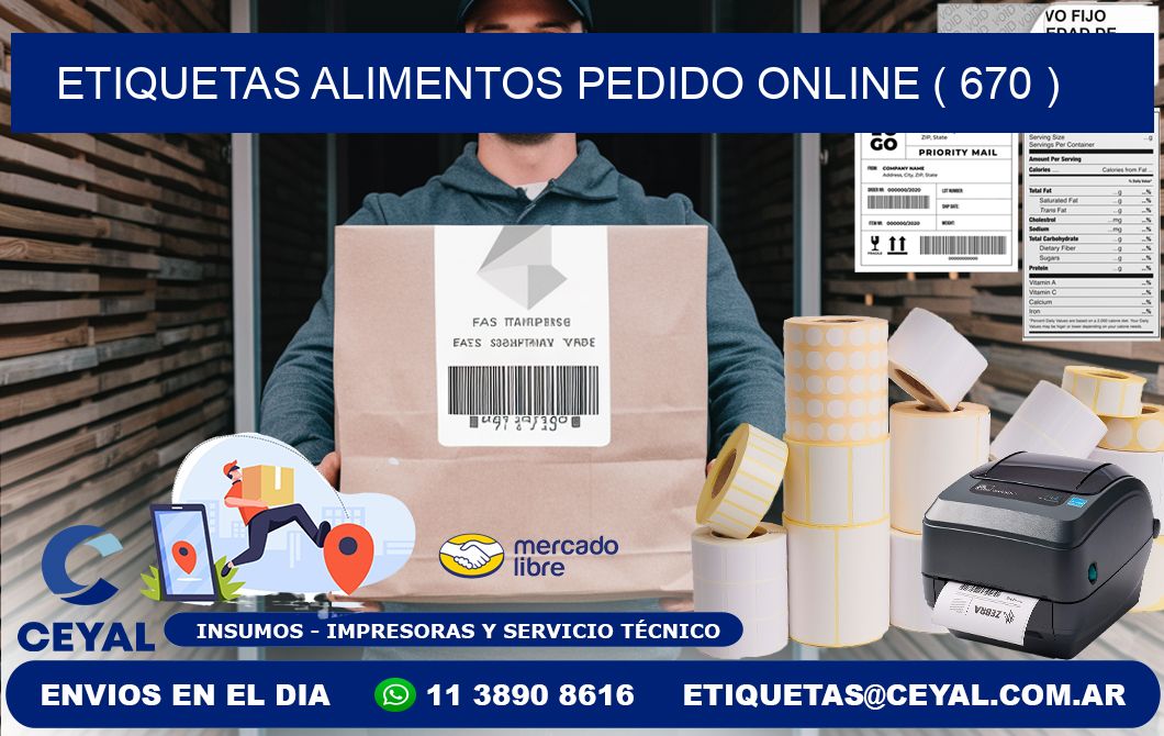 etiquetas alimentos pedido online ( 670 )
