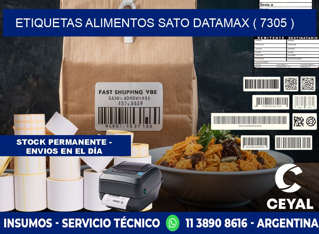 etiquetas alimentos sato datamax ( 7305 )