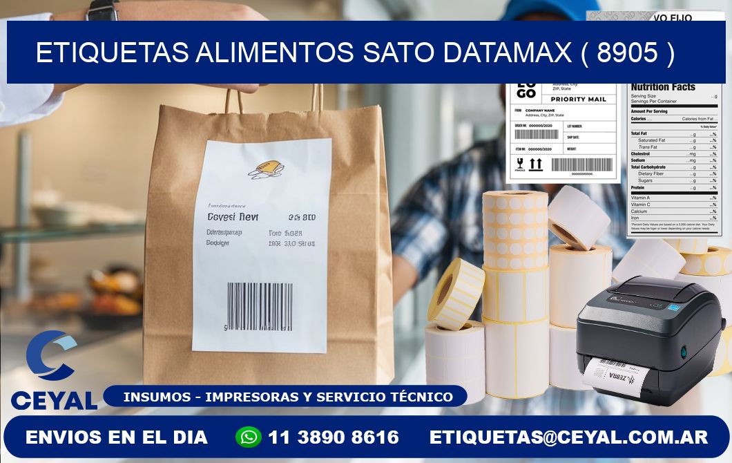 etiquetas alimentos sato datamax ( 8905 )