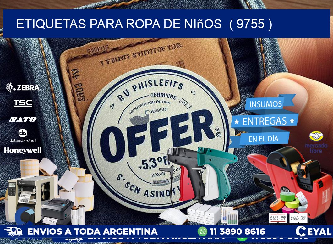 etiquetas para ropa de niños ( 9755 )