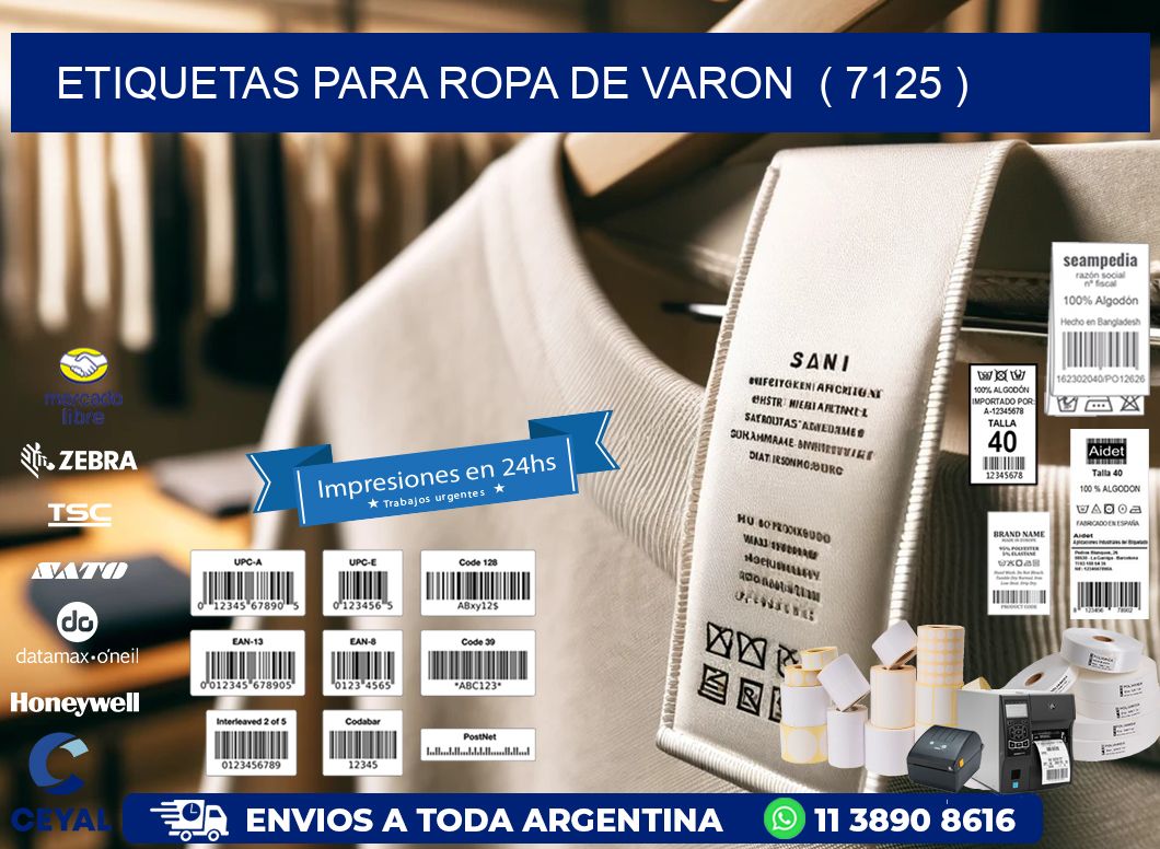 etiquetas para ropa de varon ( 7125 )