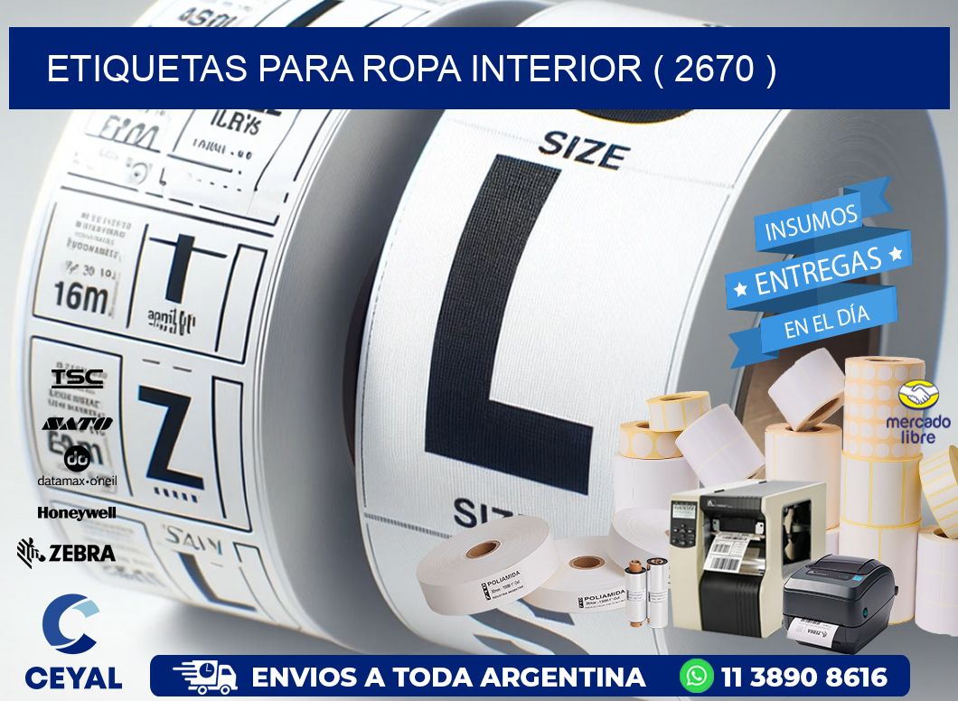 etiquetas para ropa interior ( 2670 )