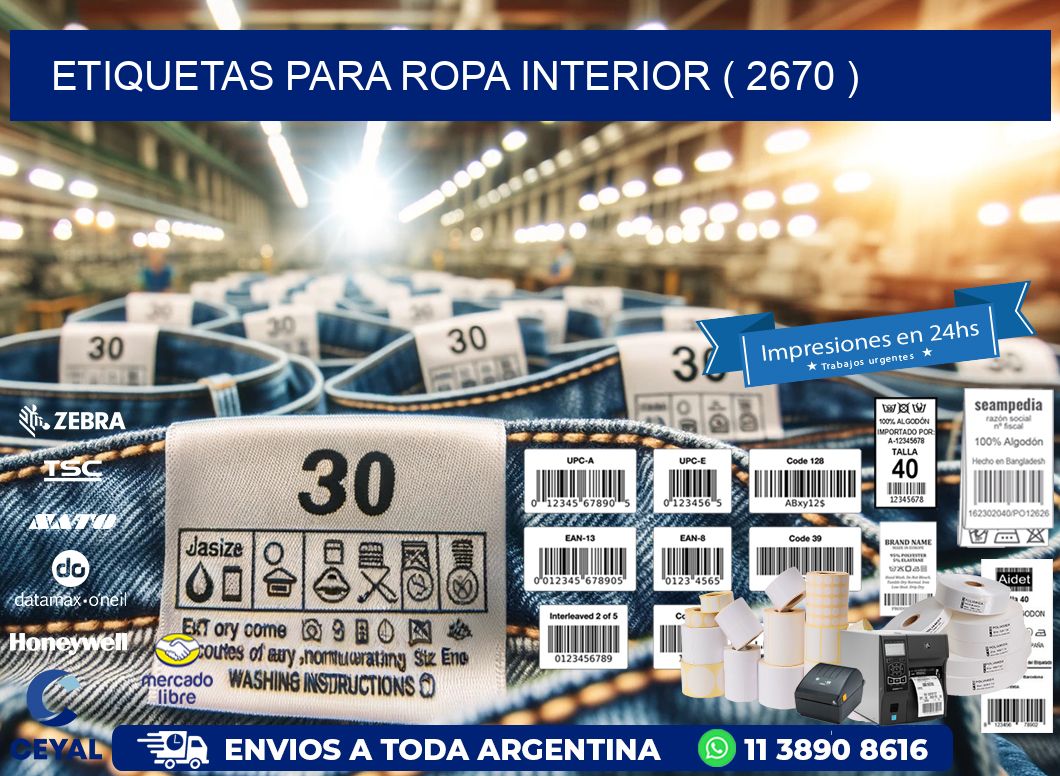 etiquetas para ropa interior ( 2670 )