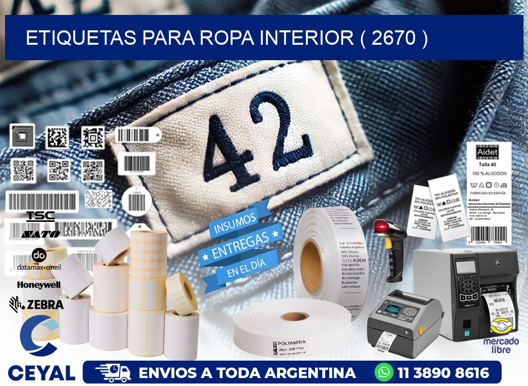 etiquetas para ropa interior ( 2670 )