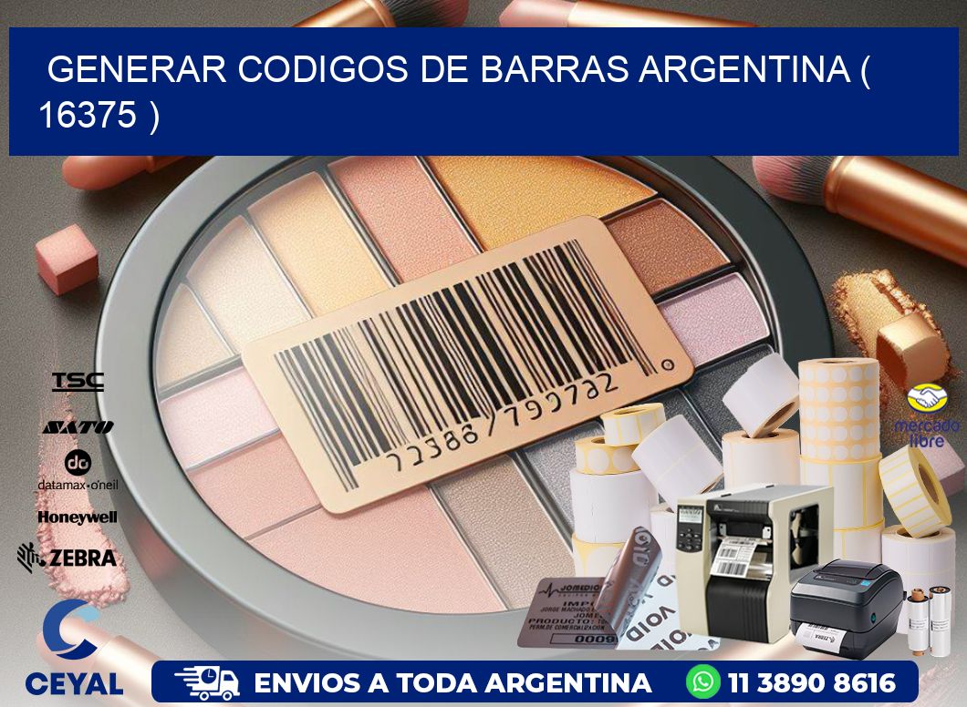 generar codigos de barras argentina ( 16375 )