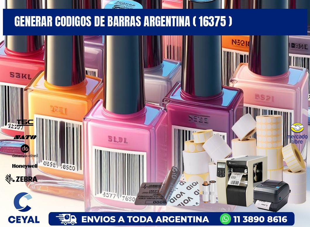 generar codigos de barras argentina ( 16375 )
