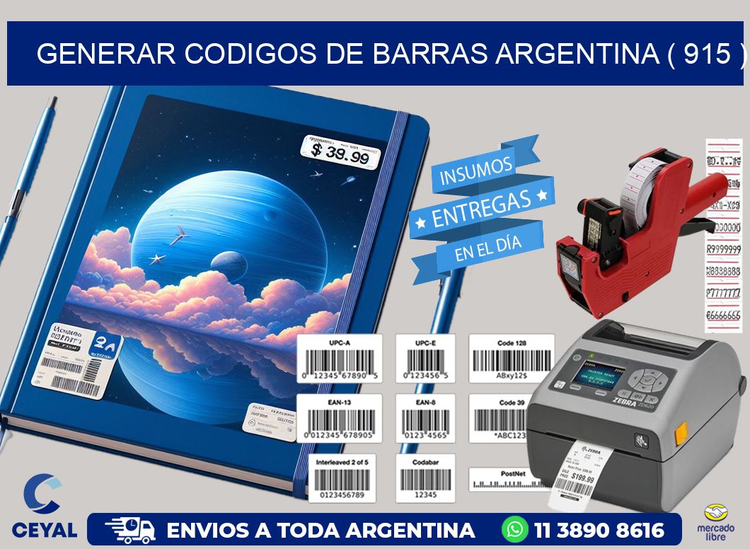 generar codigos de barras argentina ( 915 )