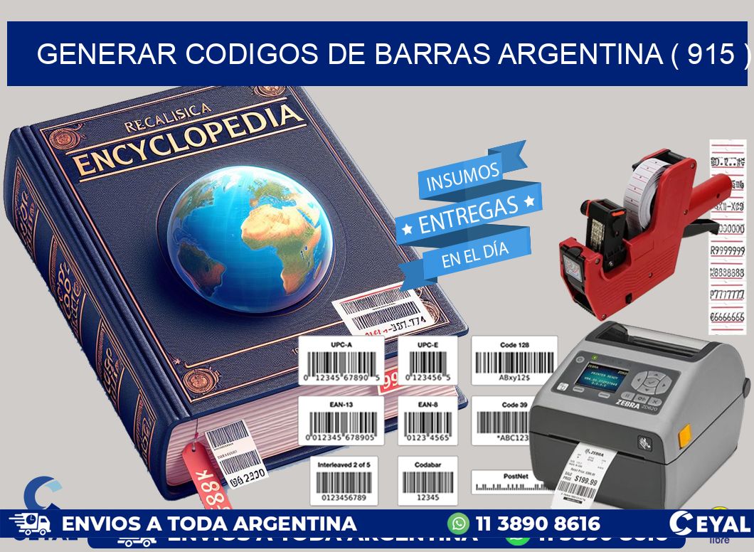 generar codigos de barras argentina ( 915 )