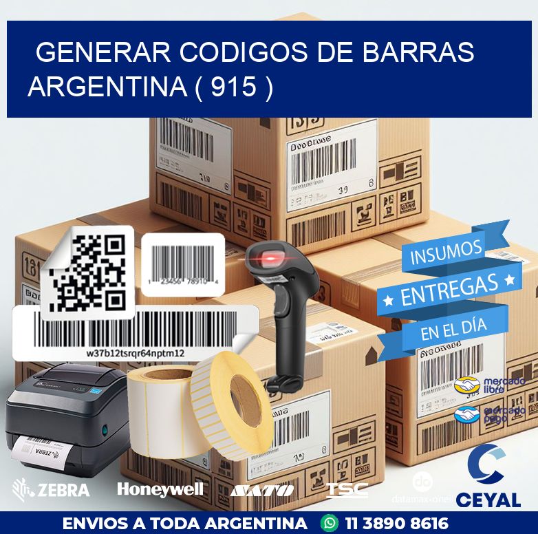 generar codigos de barras argentina ( 915 )