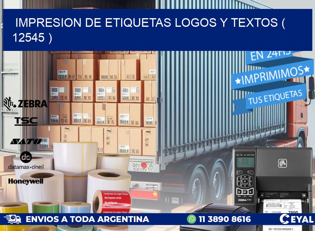 impresion de etiquetas logos y textos ( 12545 )