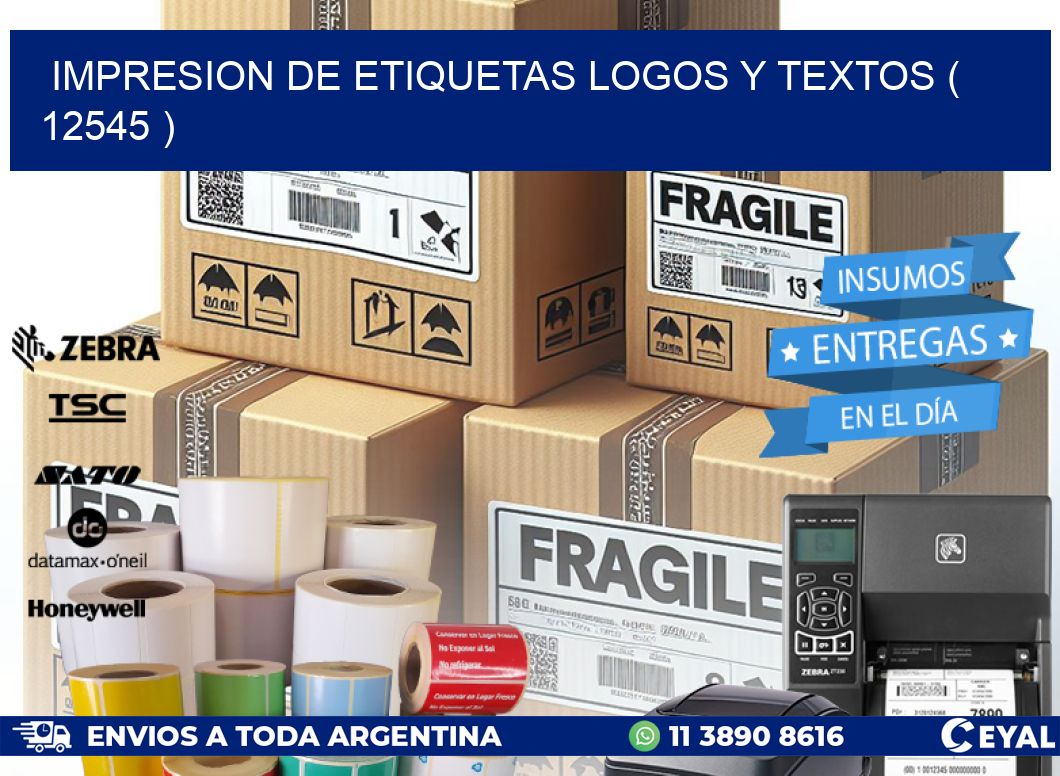 impresion de etiquetas logos y textos ( 12545 )