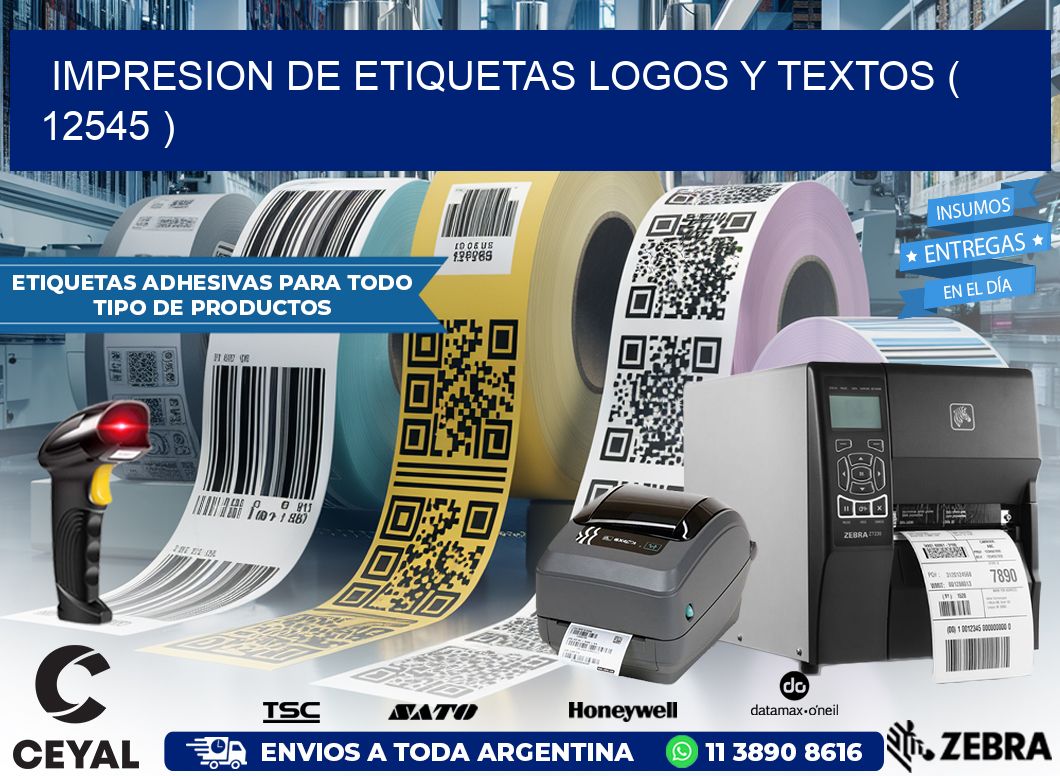 impresion de etiquetas logos y textos ( 12545 )