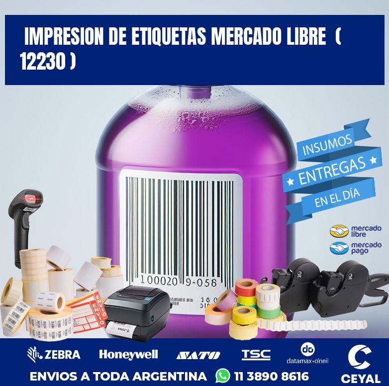 impresion de etiquetas mercado libre ( 12230 )