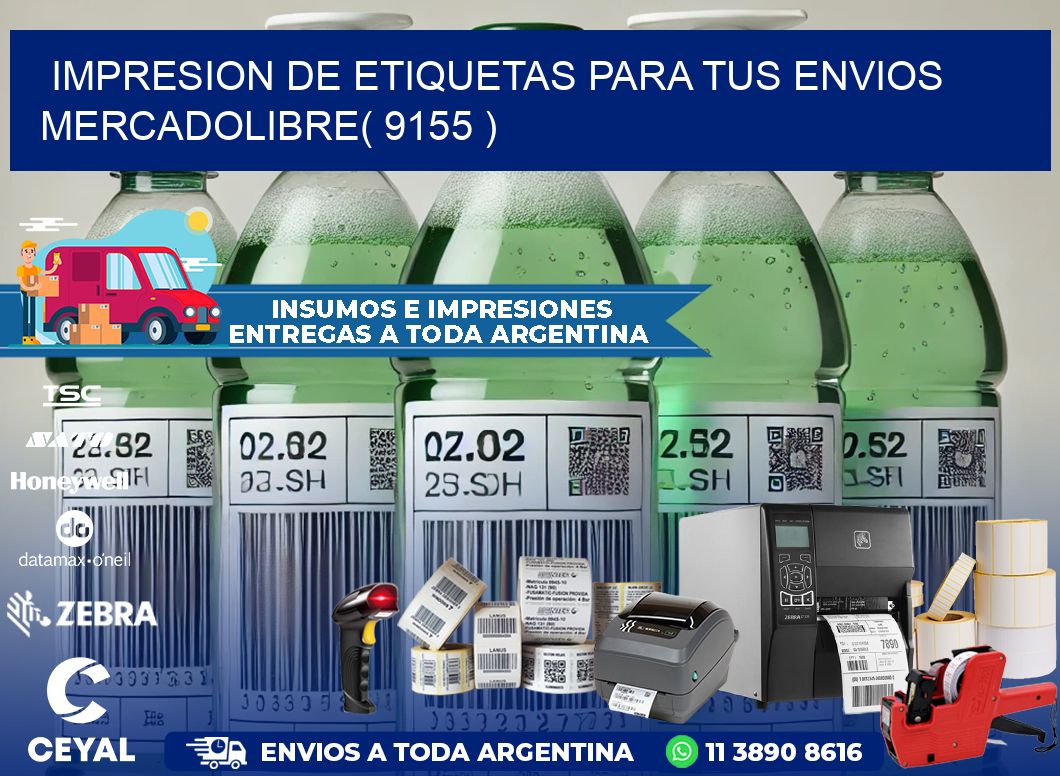 impresion de etiquetas para tus envios mercadolibre( 9155 )