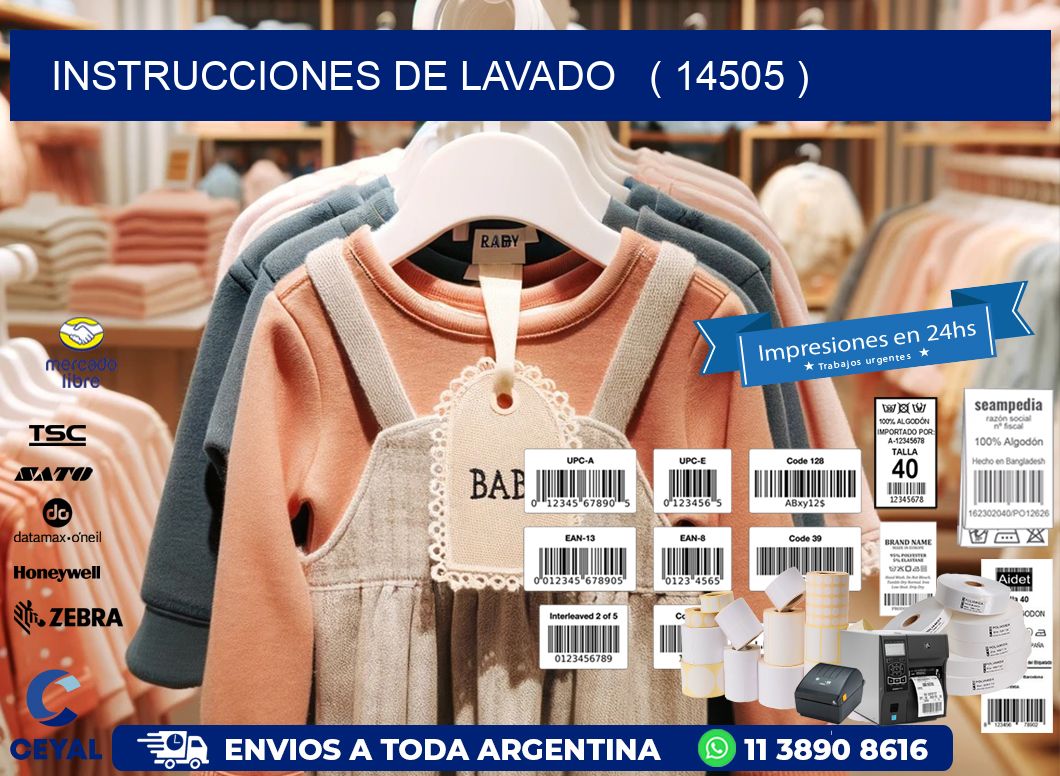 instrucciones de lavado ( 14505 )