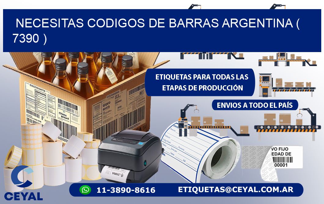 necesitas codigos de barras argentina ( 7390 )