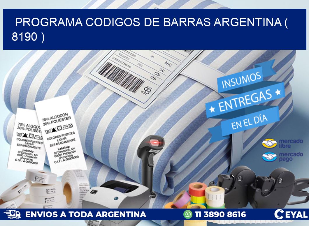 programa codigos de barras argentina ( 8190 )