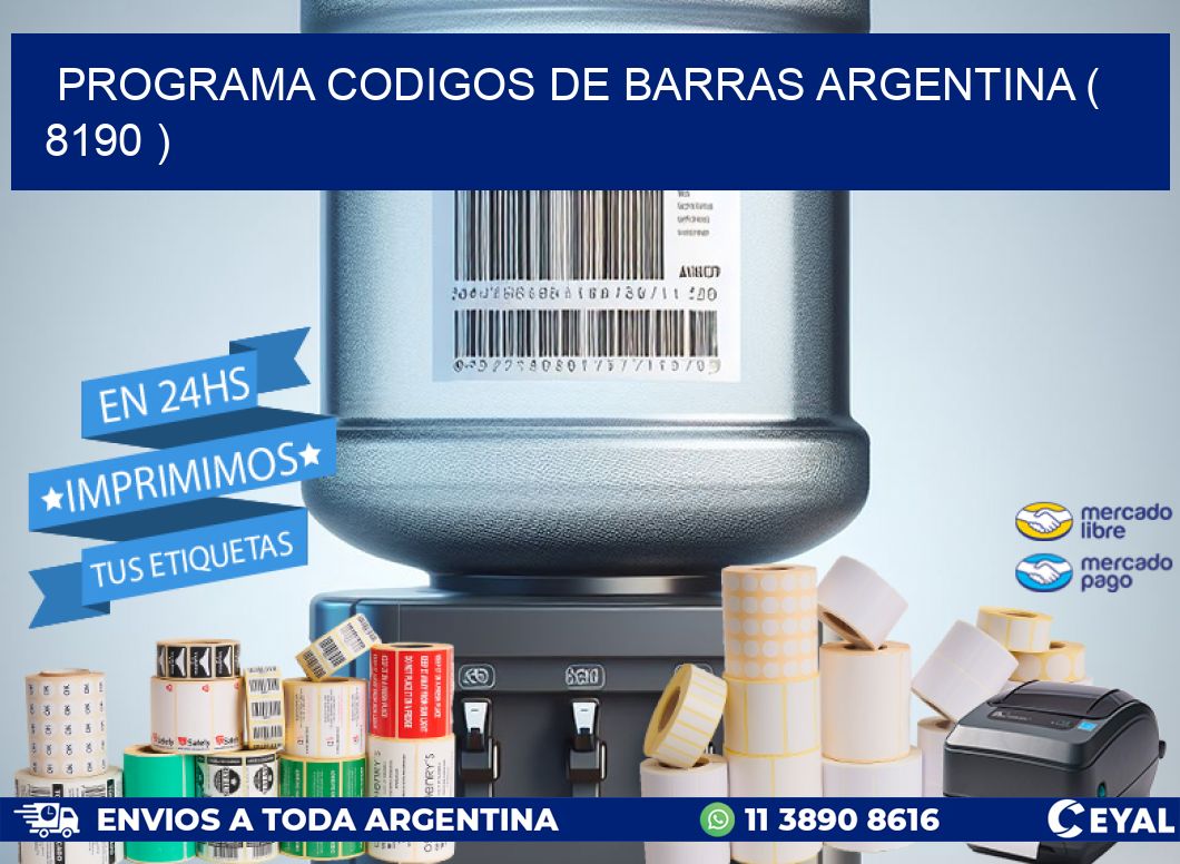 programa codigos de barras argentina ( 8190 )