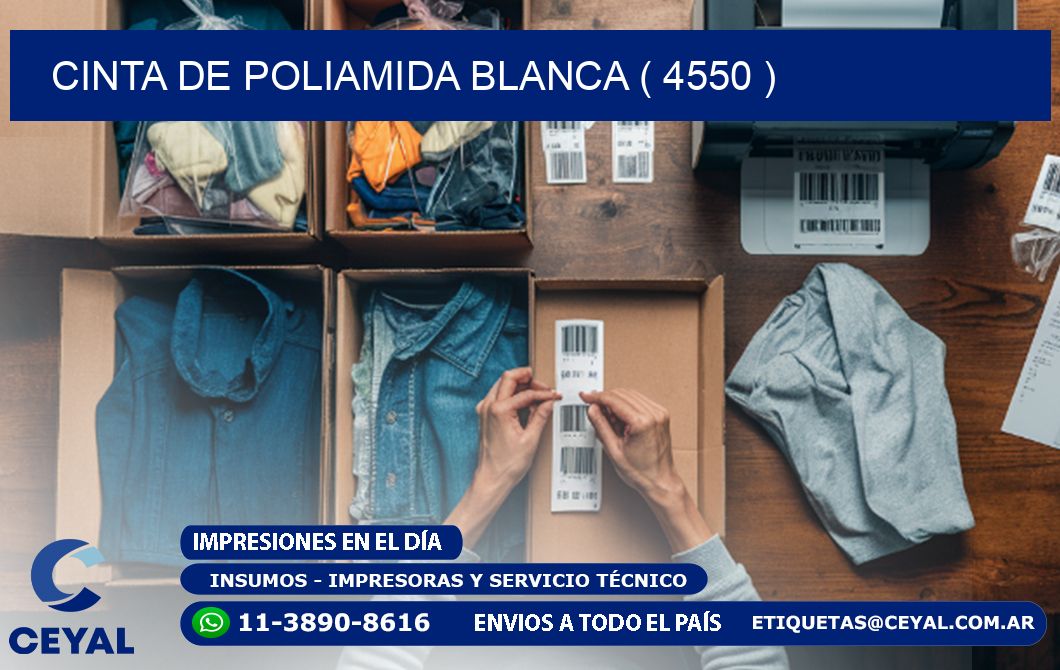CINTA DE POLIAMIDA BLANCA ( 4550 )