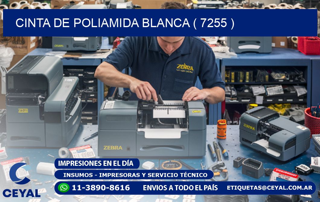 CINTA DE POLIAMIDA BLANCA ( 7255 )