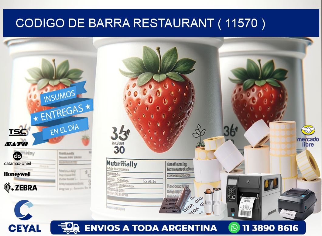 CODIGO DE BARRA RESTAURANT ( 11570 )