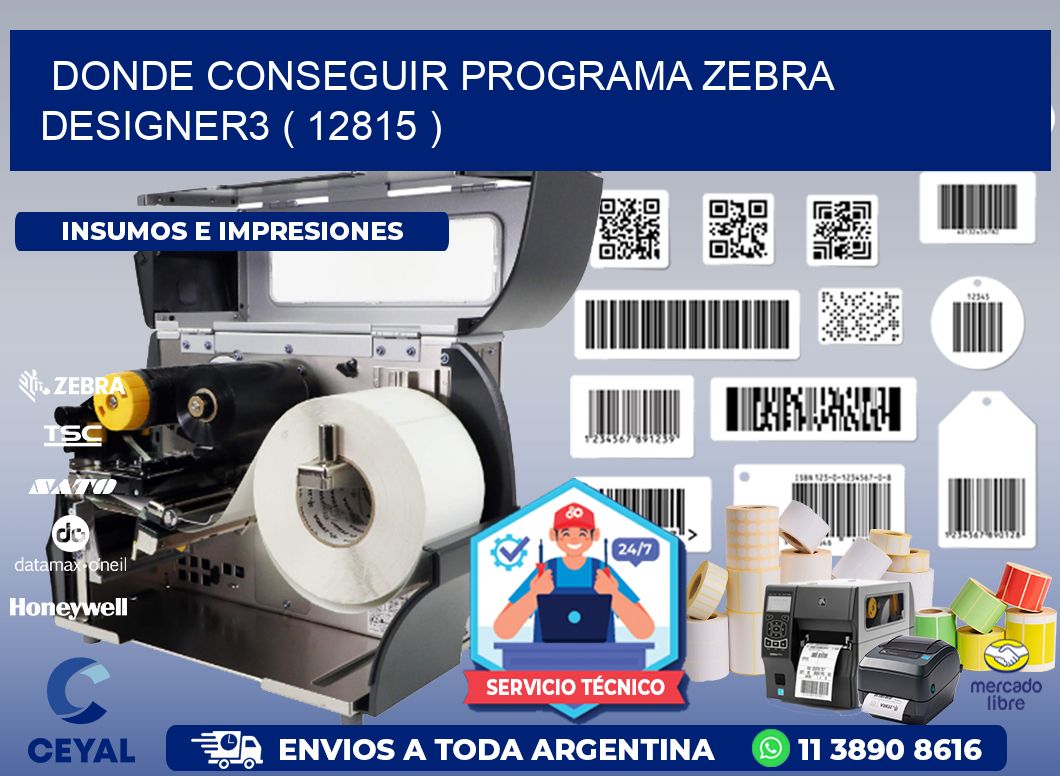 DONDE CONSEGUIR PROGRAMA ZEBRA DESIGNER3 ( 12815 )