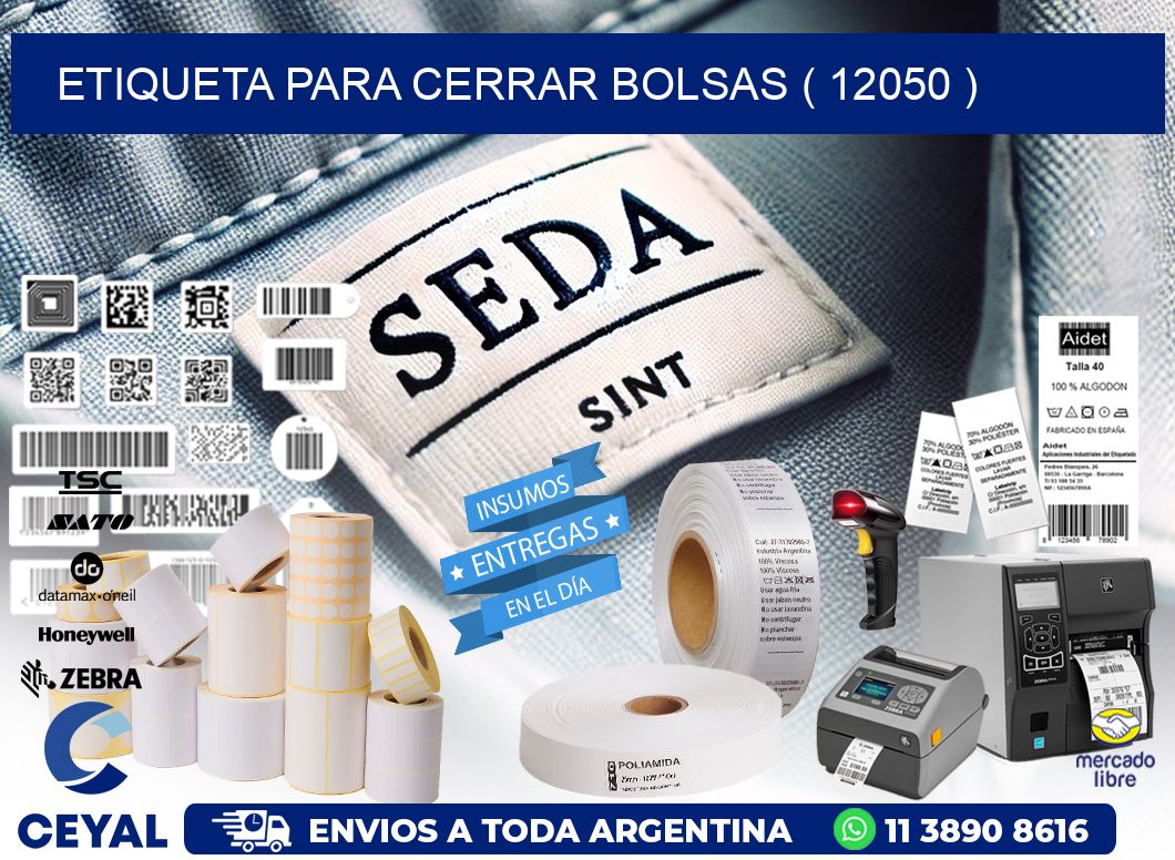 ETIQUETA PARA CERRAR BOLSAS ( 12050 )
