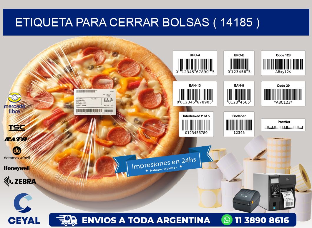 ETIQUETA PARA CERRAR BOLSAS ( 14185 )