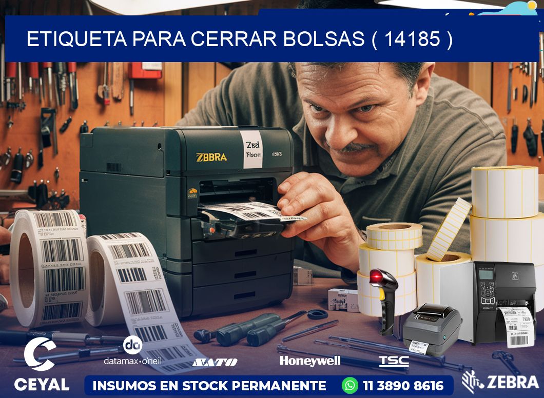 ETIQUETA PARA CERRAR BOLSAS ( 14185 )