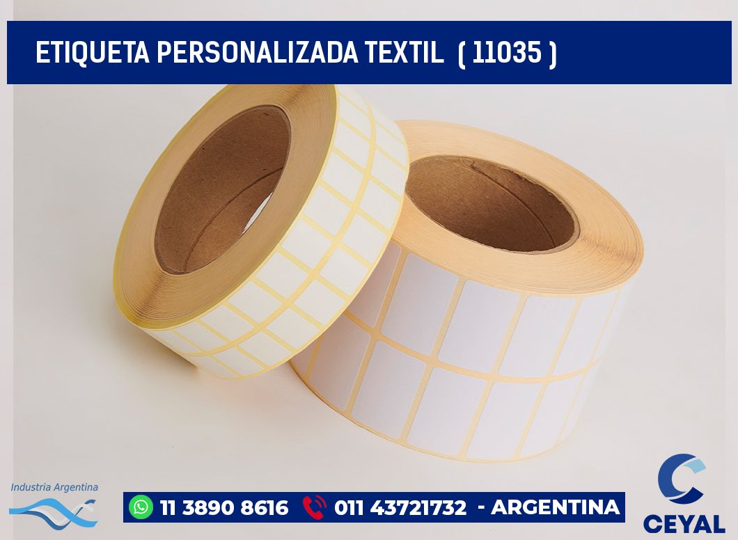 ETIQUETA PERSONALIZADA TEXTIL ( 11035 )