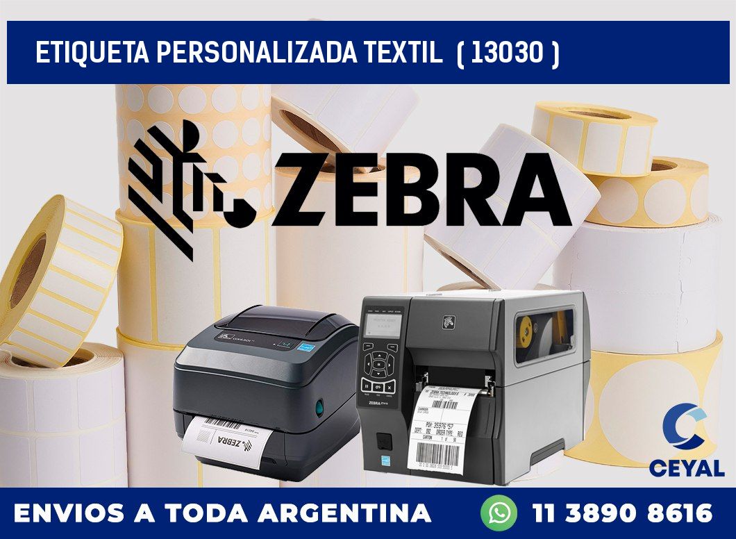 ETIQUETA PERSONALIZADA TEXTIL ( 13030 )