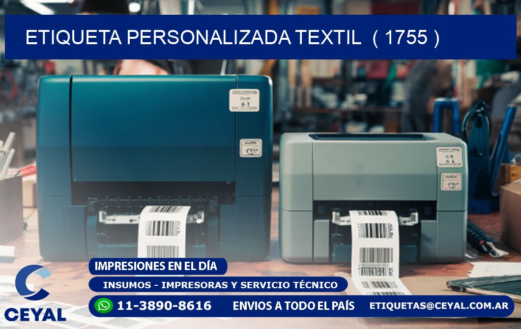 ETIQUETA PERSONALIZADA TEXTIL ( 1755 )