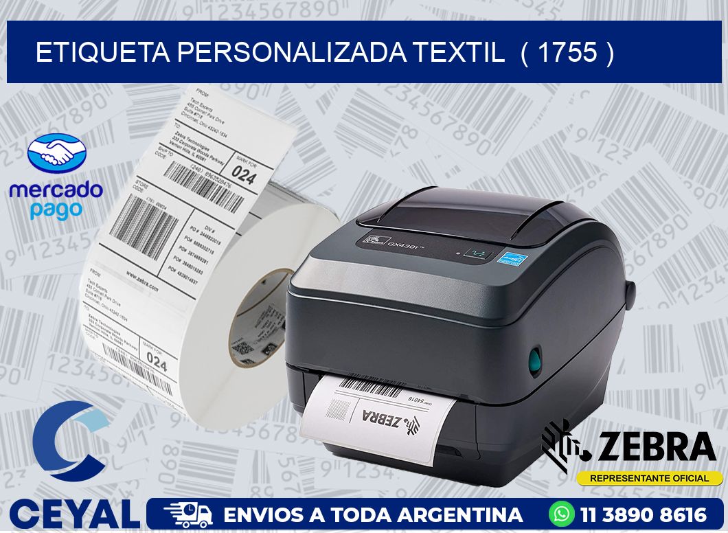 ETIQUETA PERSONALIZADA TEXTIL ( 1755 )
