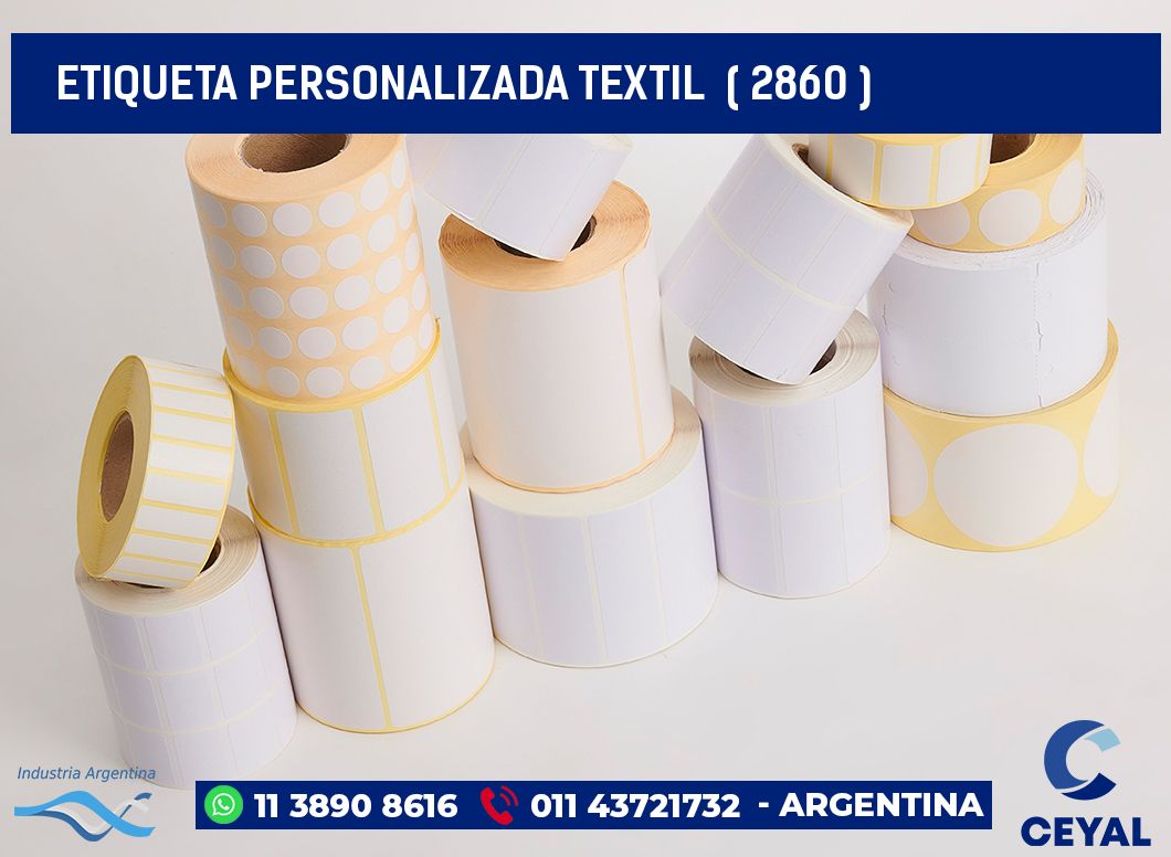 ETIQUETA PERSONALIZADA TEXTIL ( 2860 )