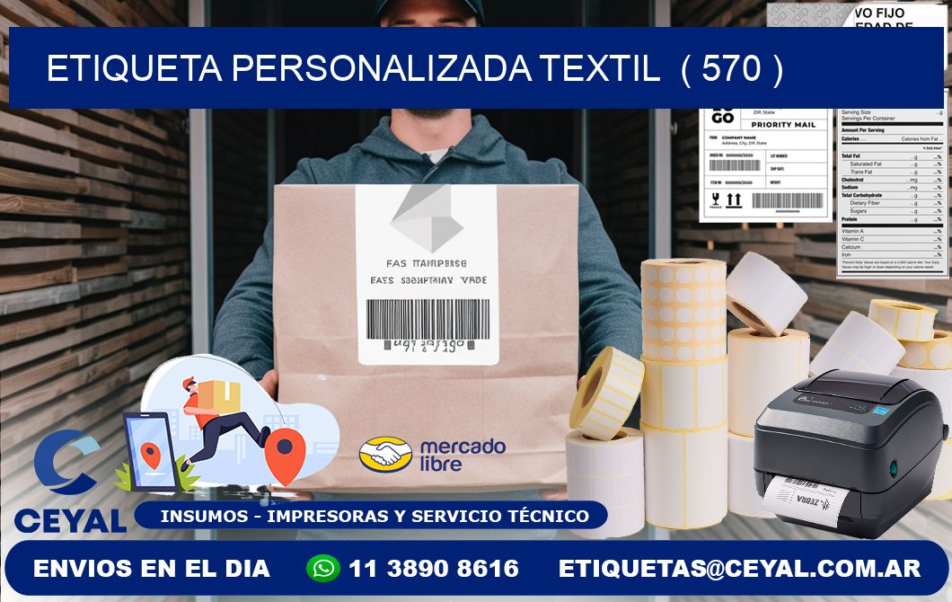 ETIQUETA PERSONALIZADA TEXTIL ( 570 )