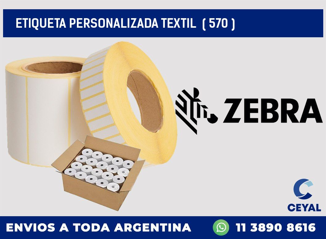 ETIQUETA PERSONALIZADA TEXTIL ( 570 )