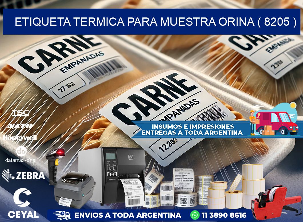 ETIQUETA TERMICA PARA MUESTRA ORINA ( 8205 )