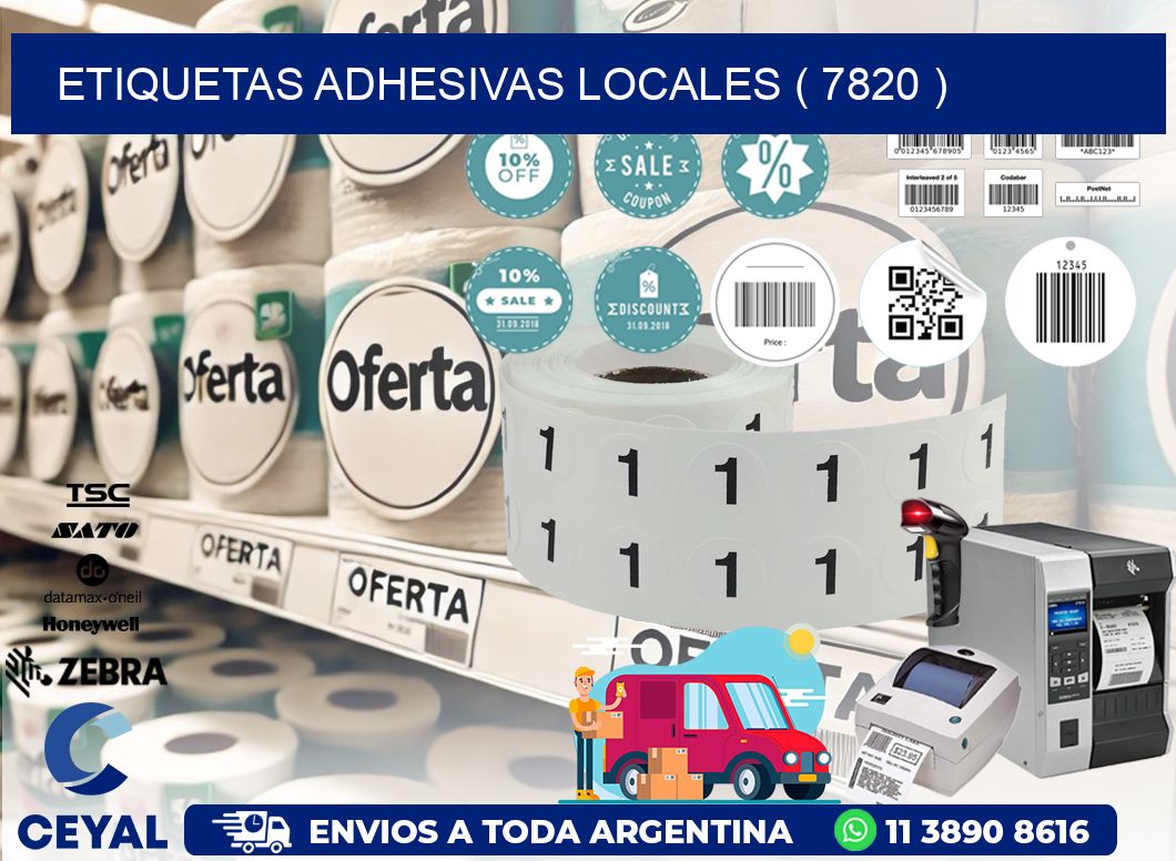 ETIQUETAS ADHESIVAS LOCALES ( 7820 )