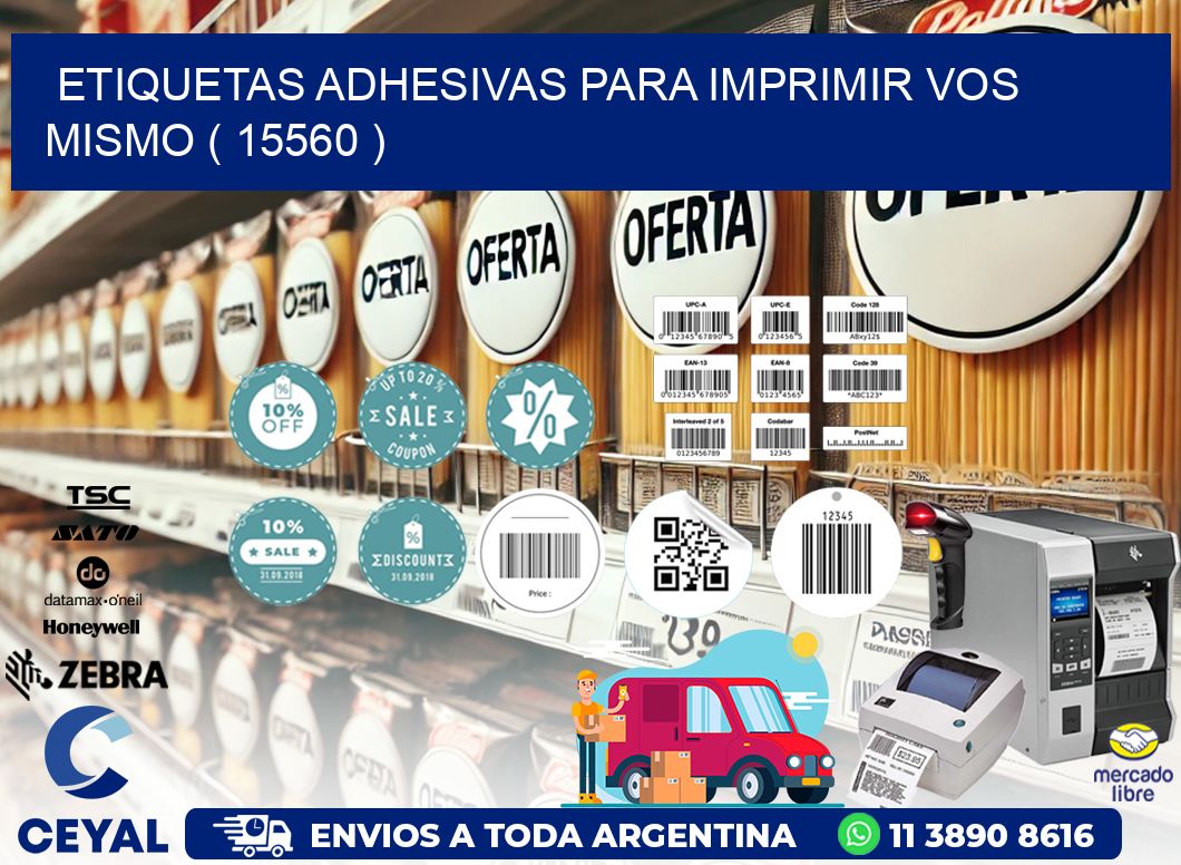 ETIQUETAS ADHESIVAS PARA IMPRIMIR VOS MISMO ( 15560 )